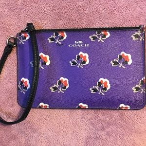 COACH authentic poppy wallet wristlet